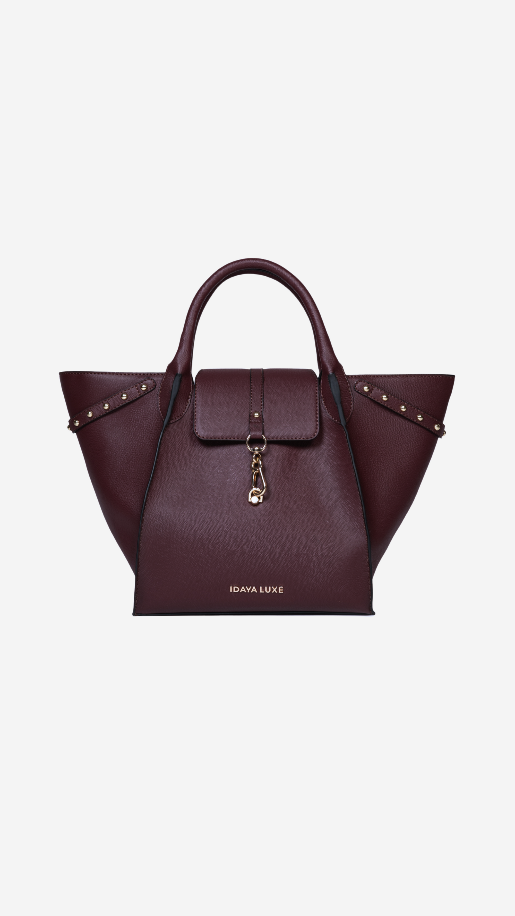 Jada Studded Bag in Cherry
