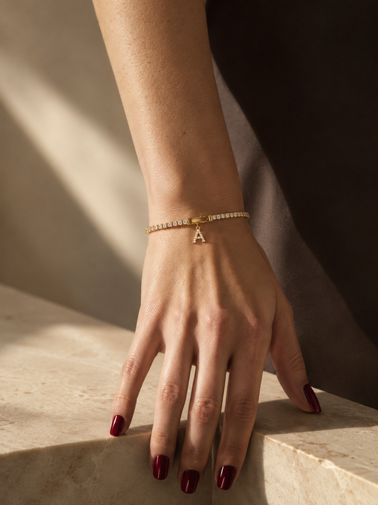 Alina Initial Bracelet - Idaya Luxe