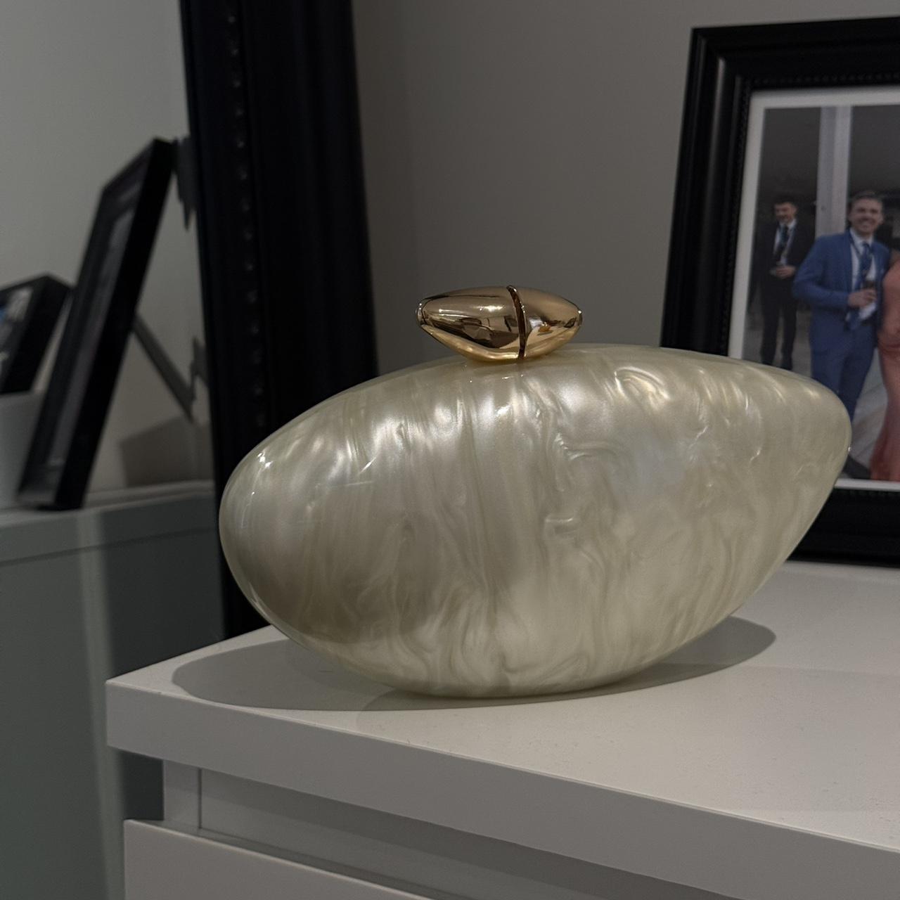 Ira Clutch Bag in White - Idaya Luxe
