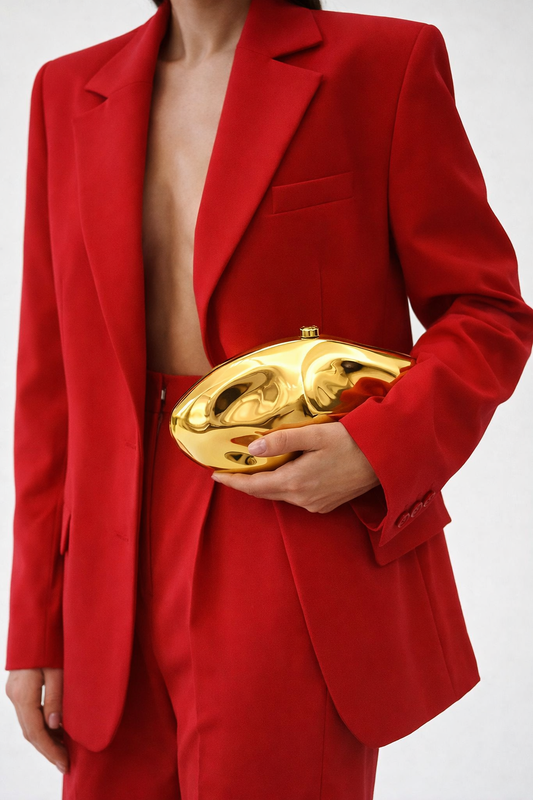 Oro Clutch Bag in Golden - Idaya Luxe