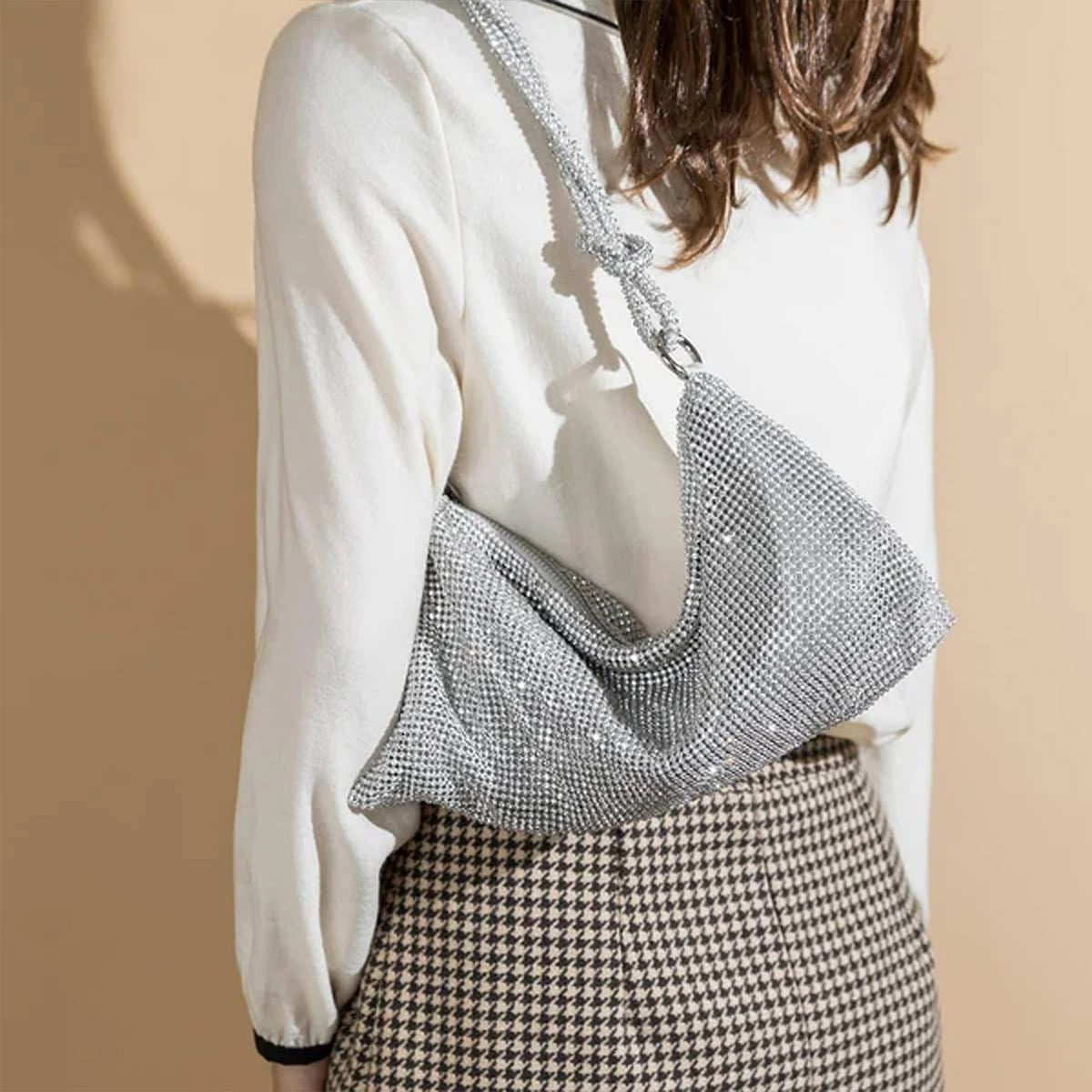 Fia Bag in Silver - Idaya Luxe