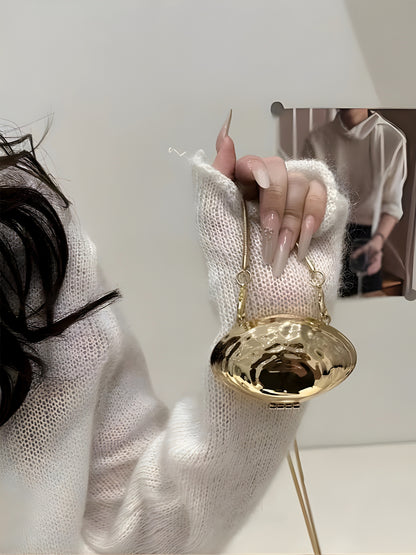 Micro Nysa Clutch in Golden