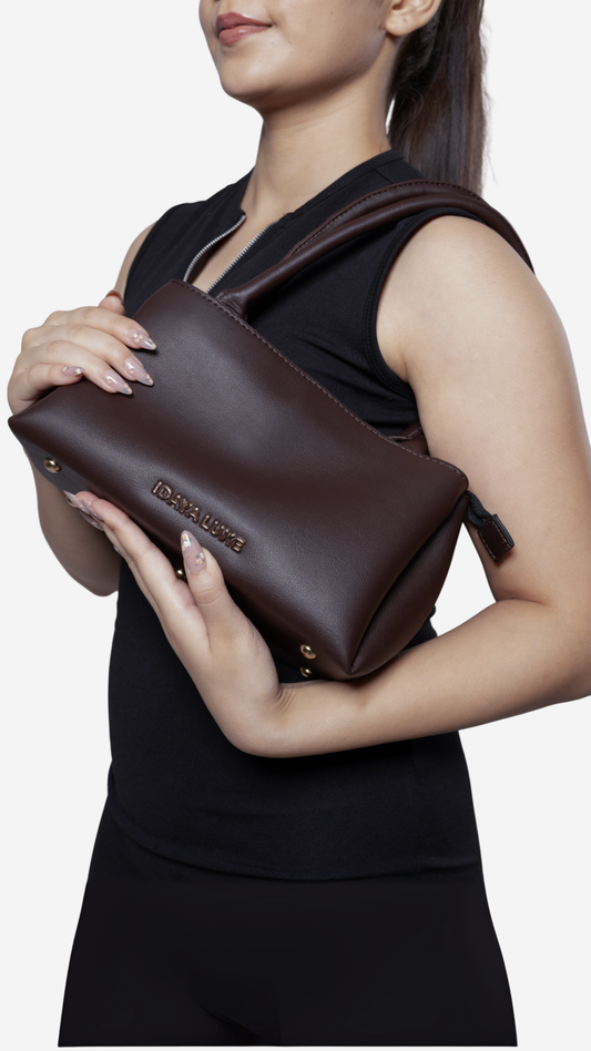 Zoro Shoulder Bag in Brown - Idaya Luxe
