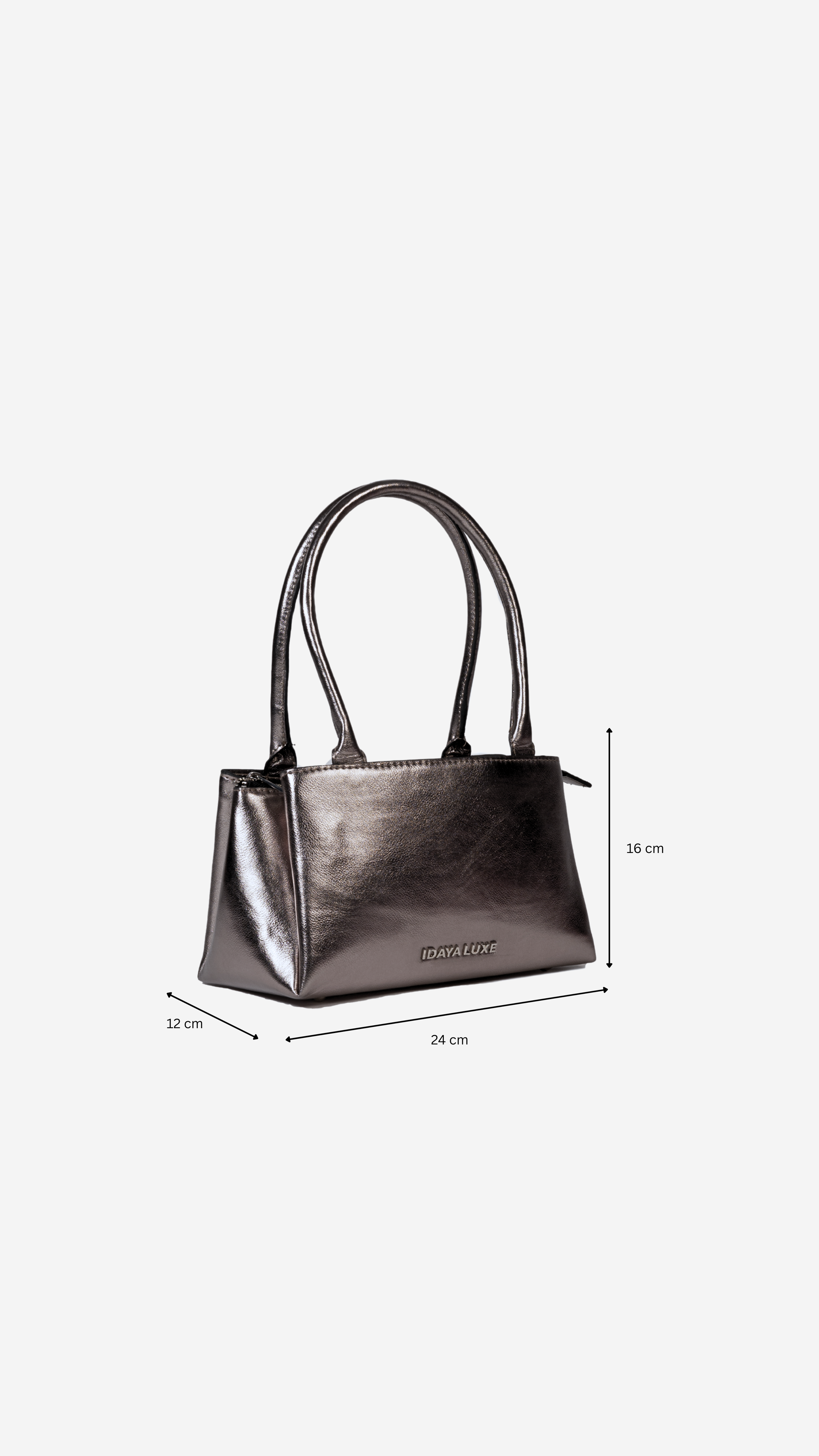 Zoro Shoulder Bag in Gunmetal