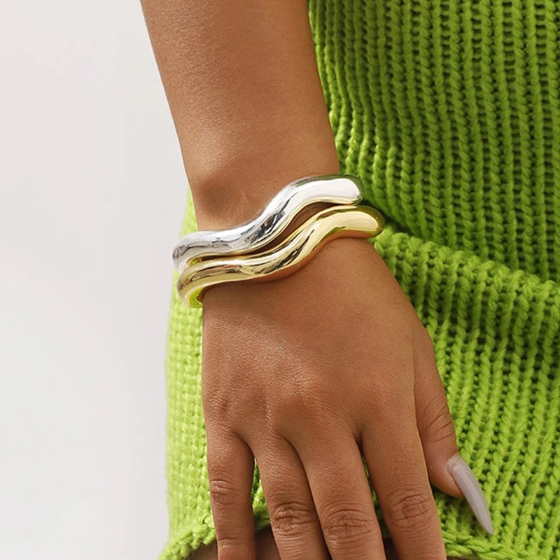 Celene Bracelet Stack (Golden & Silver) - Idaya Luxe