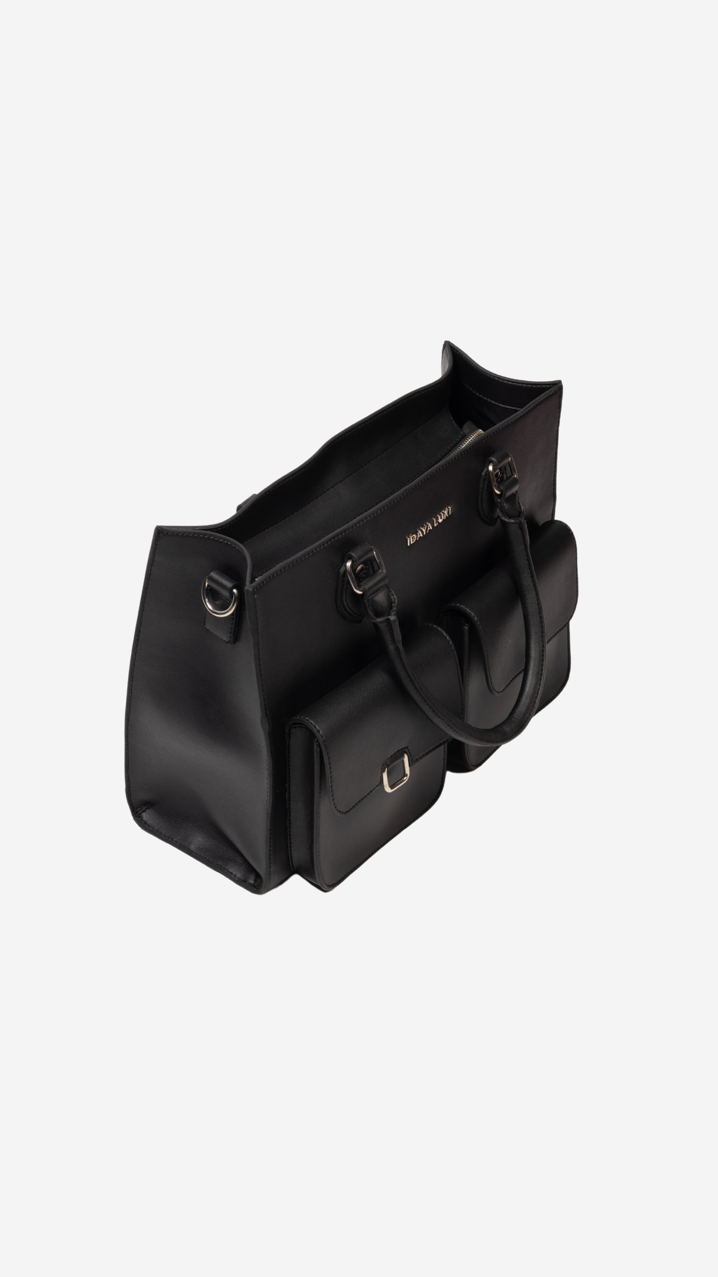 Juno Work Tote in Black - Idaya Luxe