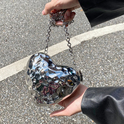 Cheri Clutch in Silver - Idaya Luxe