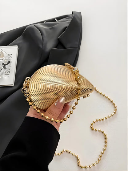 Micro Zyra Clutch in Golden