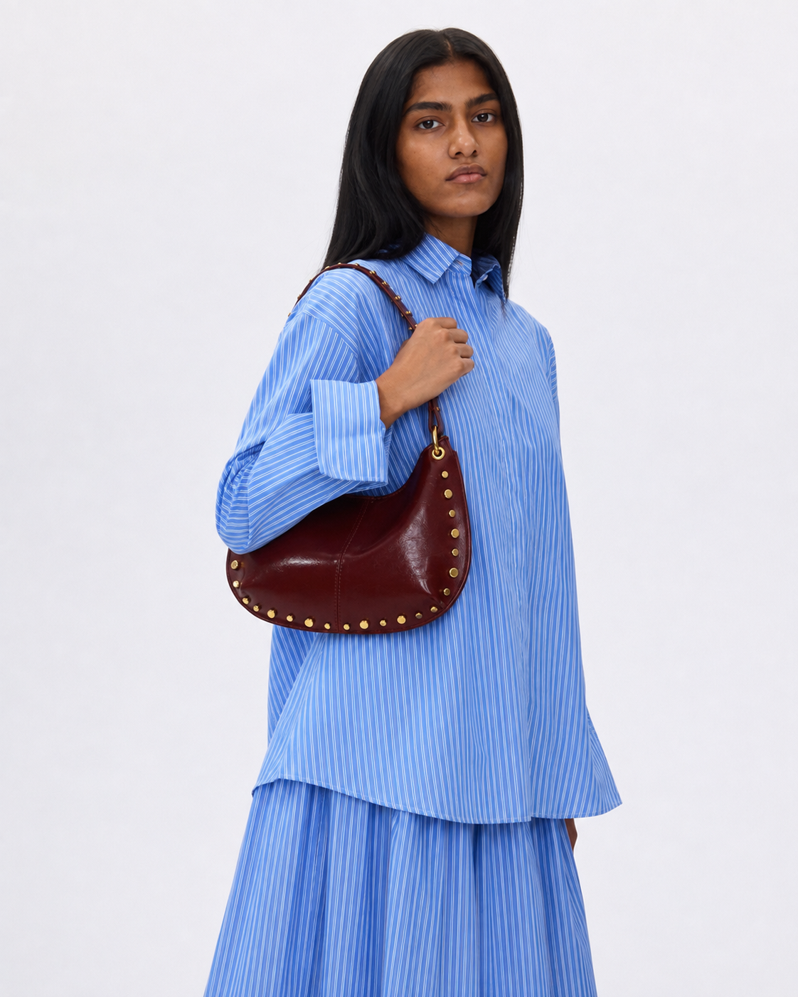 Aroka Bag in Burgundy - Idaya Luxe