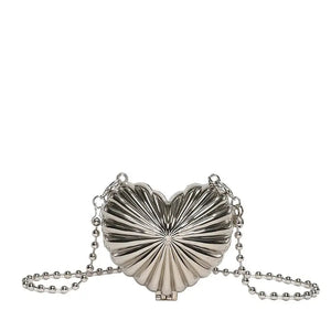 Amour Clutch in Silver