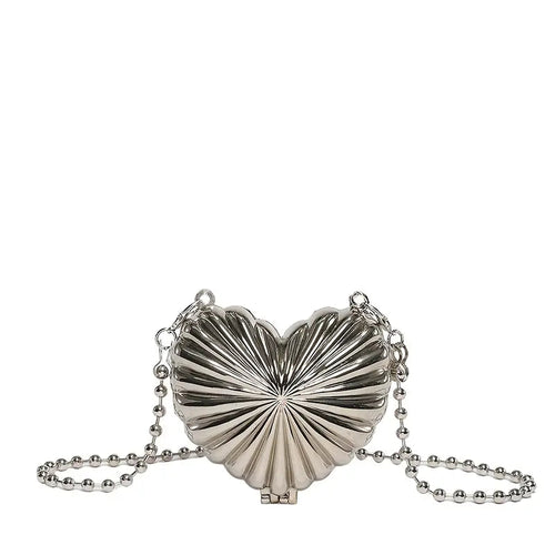 Amour Clutch in Silver