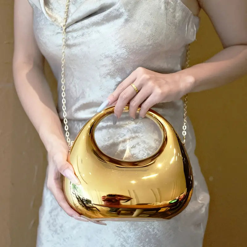 Zerene Clutch in Golden (Mid) - Idaya Luxe