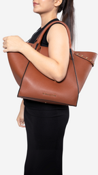 Jada Studded Bag in Brown