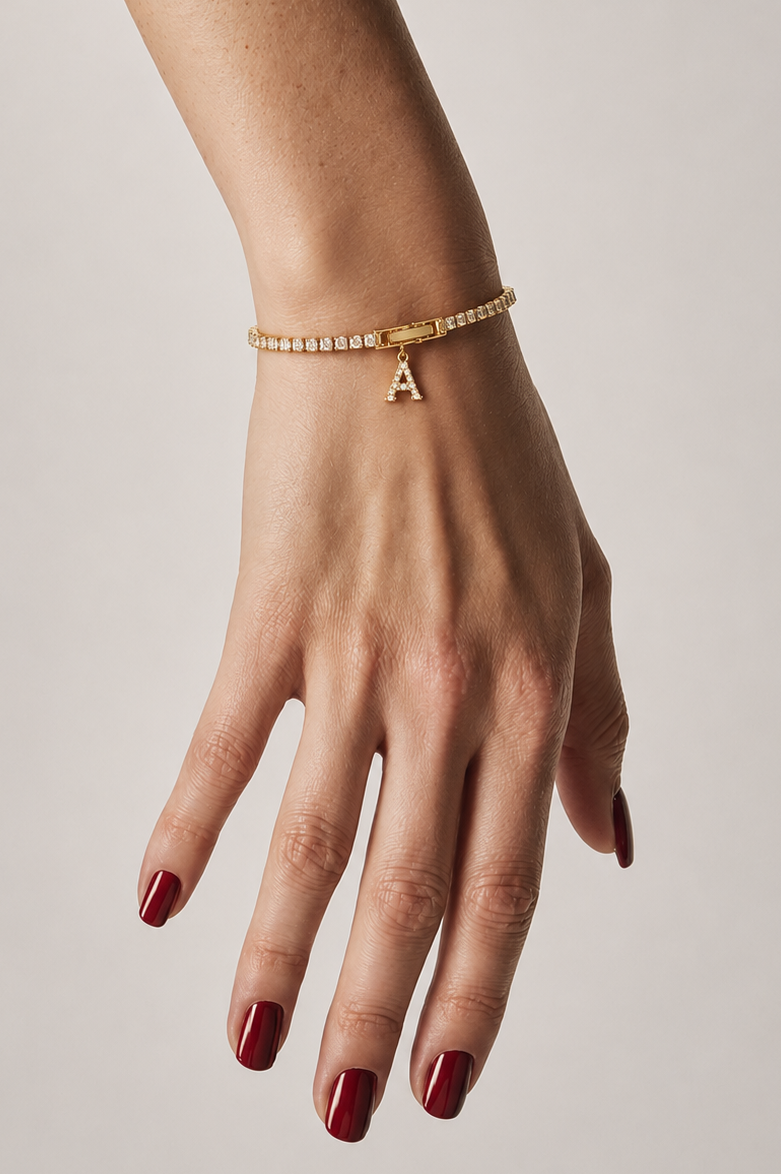 Alina Initial Bracelet - Idaya Luxe