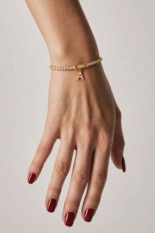 Alina Initial Bracelet - Idaya Luxe