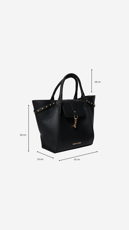 Jada Studded Bag in Black - Idaya Luxe