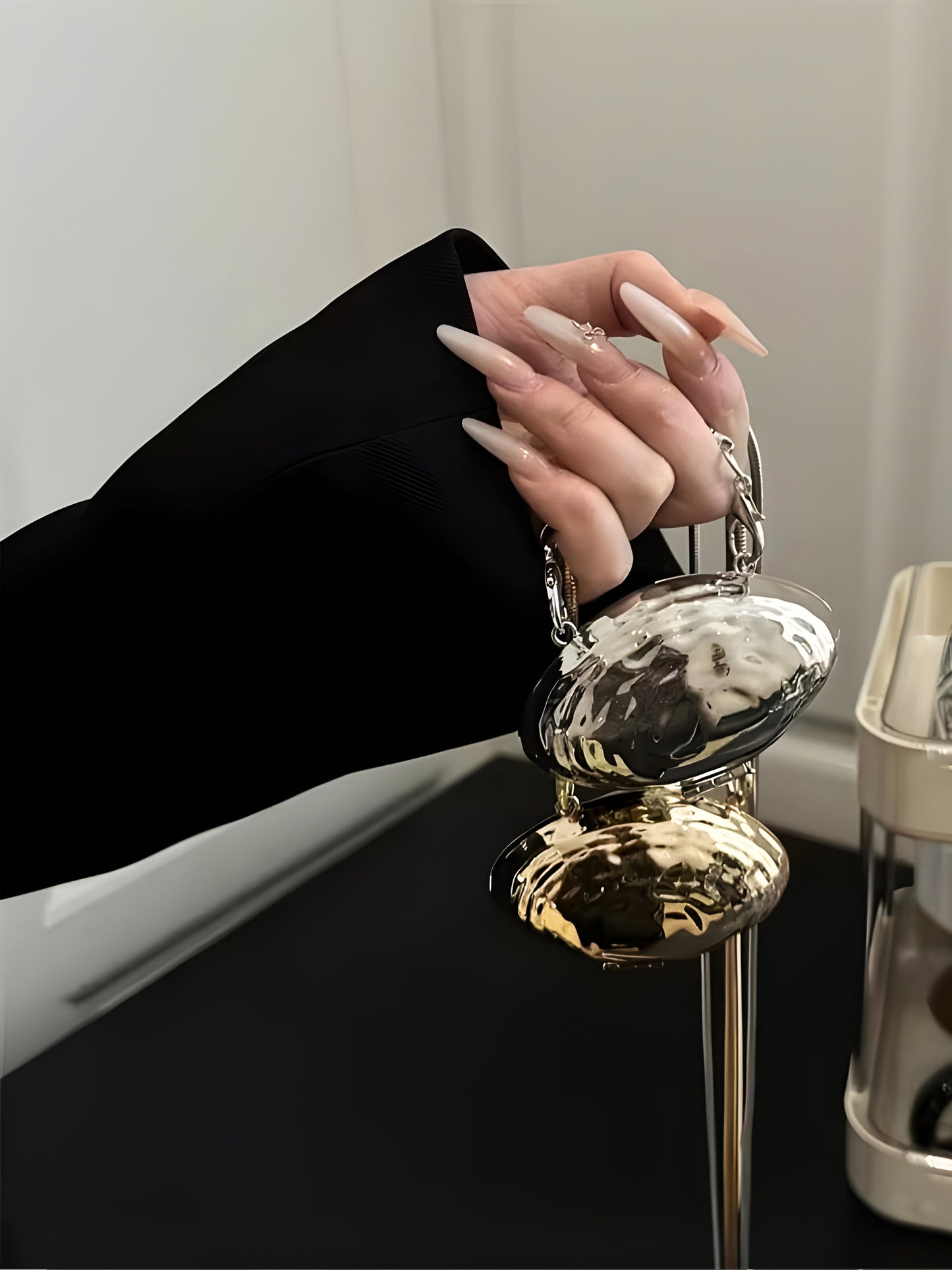 Micro Nysa Clutch in Golden