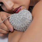 Avya Clutch Bag in Silver - Idaya Luxe