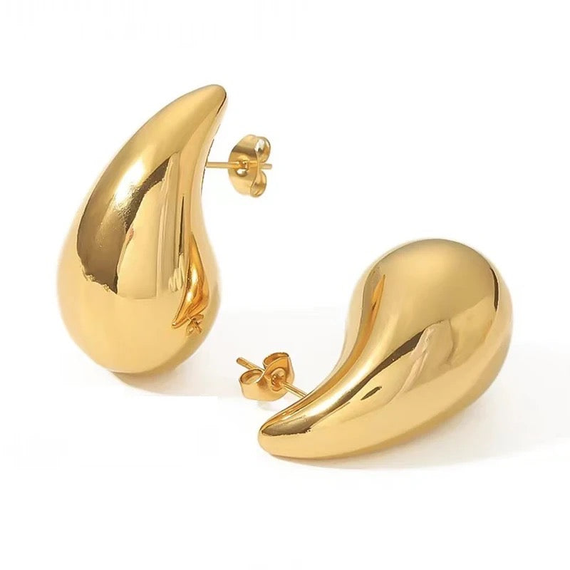 Zoro + Tear Drop Earrings (Gold) - Idaya Luxe