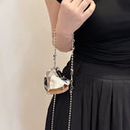 Alora Clutch in Silver