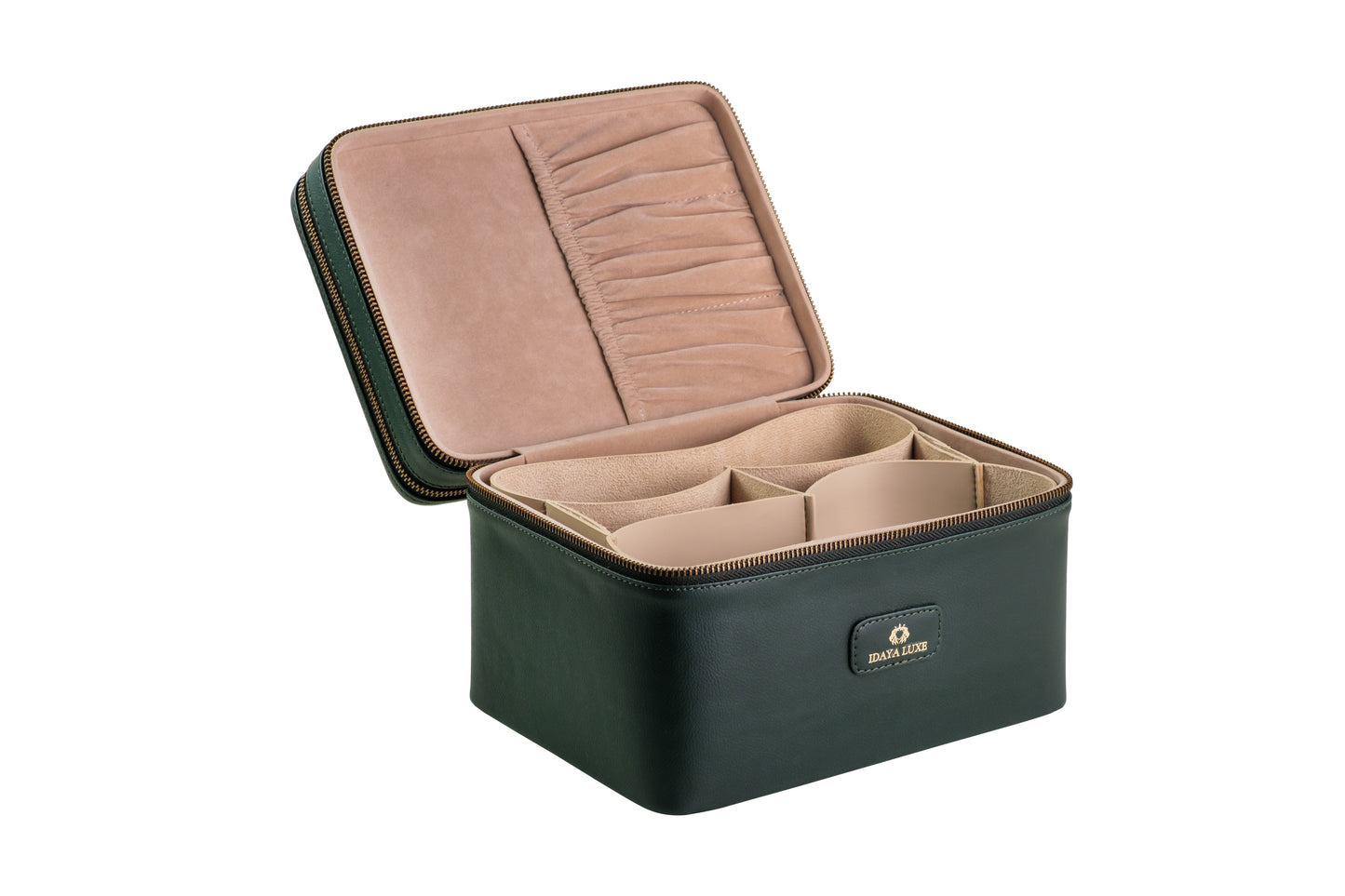 Luna Vanity Case in Bottle Green