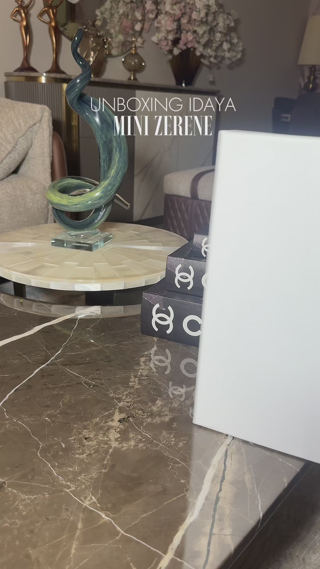 Mini Zerene Clutch in Golden