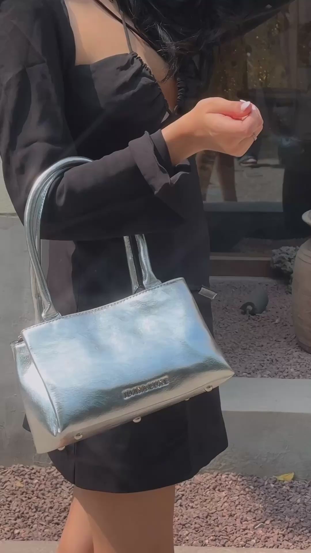 Zoro Shoulder Bag in Silver