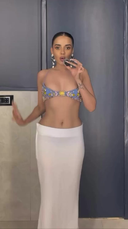 Sienna Clutch in Silver